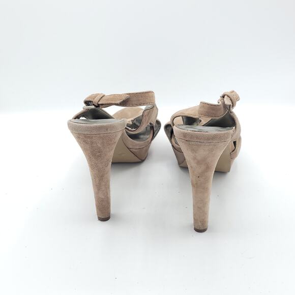 BCBG BCBGeneration PL Hasura X Taupe Sling Back High Heel women's Size 7.5 - Picture 6 of 9